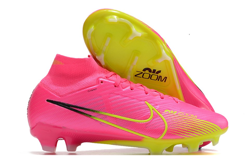 Nike Air Zoom Mercurial Superfly IX Elite FG - rose jaune